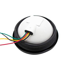 2Pcs 4.3" Inch Round led Trailer Tail Lights 19 LED Red Brake Stop Turn Tail Running Lights and Amber Turn Signal Indicator Lights Multi Functions Grommet Mount Sealed for RV Trucks