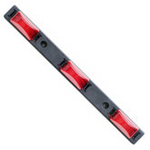RED 3 LIGHT COMBINATION CLEARANCE ID BAR MARKER 24 LED TRAILER IDENTIFICATION