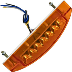 All Star Truck Parts Amber/Red 6" 21 LED Side Marker Clearance Light Rectangle 12V Truck Trailer Camper Boat Marine 6x2 Rectangular Surface Mount Sealed and Waterproof