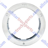 All Star Truck Parts 4" Round Chrome Bezels Flange Stop Turn Tail Light Covers Rings for Truck Trailer Kenworth Peterbilt 10pcs