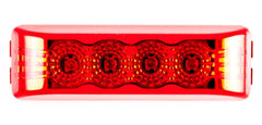 4" Inch 4 LED Rectangle Truck Semi Trailer Side Marker Clearance Light