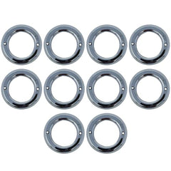 All Star Truck Parts 2.5 Inch Round Chrome Bezel Grommet for Vehicle Lights Side Marker Stop Turn Tail Light Covers Rings for Truck Trailer Kenworth Peterbilt
