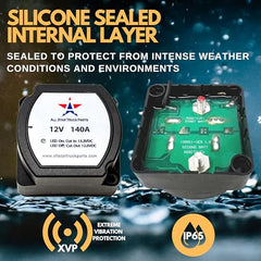 ALL STAR TRUCK PARTS 12V 140 Amp Dual Battery Isolator - Voltage Sensitive Relay (VSR) (VSR Pro Kit)