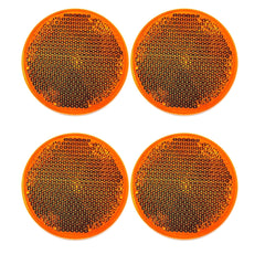 2" Inch Round Reflector Adhesive Bike, Trailer, Truck, Boat, Mailbox
