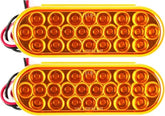 All Star Truck Parts 6" Oval LED Recessed Amber Strobe Light, 24 LED DOT/SAE Approved & Marked, Waterproof, Super Bright High Powered Strobe for Towing?