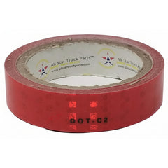 Red Reflective Tape DOT-C2 Conspicuity Tape - COMMERCIAL ROLL - Automobile Car Truck Boat Trailer Semi (Red)
