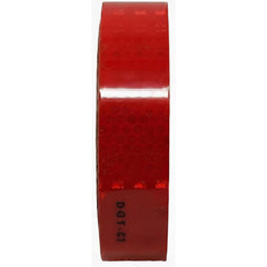 Red Reflective Tape DOT-C2 Conspicuity Tape - COMMERCIAL ROLL - Automobile Car Truck Boat Trailer Semi (Red)