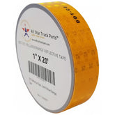 DOT-C2 Reflective Tape, Yellow/Orange Safety Warning Hazard Caution Conspiciuity Tape For School Bus Truck Trailer Boat Semi Motorcycle Bike and Helmet Waterproof