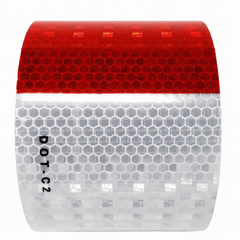 Conspicuity Tape DOT-C2 Approved Reflective Truck Trailer Red White