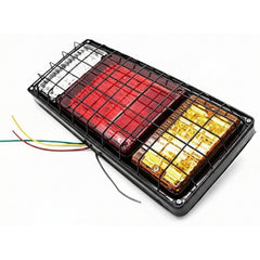 2Pcs LED Truck Trailer Tail Lights Bar Kit 40 LED Waterproof Tail Turn Signal Brake Light Running Reverse Light with Iron Net Protection 5 Wires 10V-30V for Truck Boat Trailer UTV RV Camper