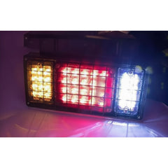 2Pcs LED Truck Trailer Tail Lights Bar Kit 40 LED Waterproof Tail Turn Signal Brake Light Running Reverse Light with Iron Net Protection 5 Wires 10V-30V for Truck Boat Trailer UTV RV Camper