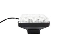 3.75" x 3.5" Rectangle LED Amber Strobe Work Lamp Light 9-LED 27W DOT/SAE Approved Waterproof Dustproof Anti-Shock/Fog Towing Construction Safety Truck 10V-30V