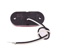 Red/Amber 2.5" 2 Diode Oval LED Trailer Truck Clearance Light Side Marker Light 4PCS, Surface Mount Little Boat Marine Led Lights RV Camper Accessories