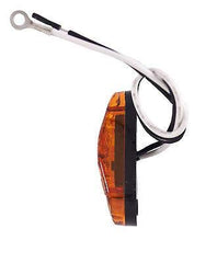 Red/Amber 2.5" 2 Diode Oval LED Trailer Truck Clearance Light Side Marker Light, Surface Mount Little Boat Marine Led Lights RV Camper Accessories