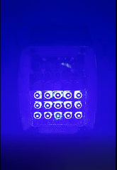 5.5" x 4" Rectangle 30 LED Red + Blue Strobe Light Iron/Metal Mounting Bracket DOT/SAE Approved Waterproof Anti-Shock Anti-Fog Towing Construction Safety Security (2 PACK)