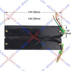 20 LED Trailer Tail Lights Bar Waterproof, DC12V Turn Signal and Parking Reverse Brake Running Lamp for Car Truck Red Amber White (2 Pack)