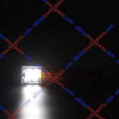 20 LED Trailer Tail Lights Bar Waterproof, DC12V Turn Signal and Parking Reverse Brake Running Lamp for Car Truck Red Amber White (2 Pack)
