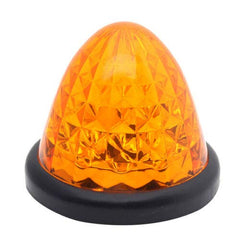 3.5" Inch Diameter 16 LED Round Beehive Cone Watermelon Trailer Side Marker Lights Red Amber Clear Lens Submersible 12V Rear Lights Peterbilt Trucks ATV Motorcycle