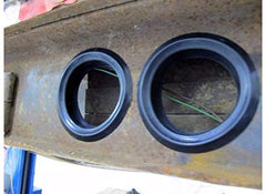 4" Inch Round Rubber Grommet for Vehicle Lights Side Marker Stop Turn Tail Light Covers Rings for Truck Trailer Kenworth Peterbilt 10pcs