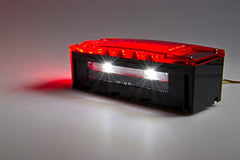 12V LED Low Profile Submersible Rectangle Trailer Light Kit, Sealed PREMIUM Waterproof Boat Trailer Stop Turn Tail License Plate Brake Running Lights 25ft 4pin Wiring Harness & Bracket