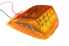 5x Super Bright Amber Yellow 17 LED Cab Marker Top Clearance Roof Lights Assembly Replacement For Semi Truck Trailer Kenworth Peterbilt Freightliner Mack Volvo International DOT