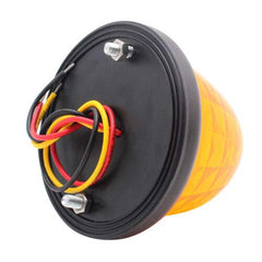 3.5" Inch Diameter 16 LED Round Beehive Cone Watermelon Trailer Side Marker Lights Red Amber Clear Lens Submersible 12V Rear Lights Peterbilt Trucks ATV Motorcycle