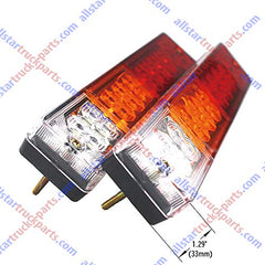 20 LED Trailer Tail Lights Bar Waterproof, DC12V Turn Signal and Parking Reverse Brake Running Lamp for Car Truck Red Amber White (2 Pack)