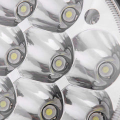 5.75" 5-3/4" 36W Crystal Round LED Headlight Sealed Beam IP68 Waterproof Replacement 4000 4040 5506 H5006 H651 / H466 Chrome (2D reflector)