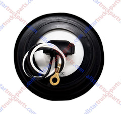 2.5" Red/Amber 12 Led Round Side Marker Clearance Lights Grommet Flush Mount, Sealed Truck Trailer with Reflex Lens, IP67 Waterproof- Super Bright DOT SAE P2 FMVSS 180