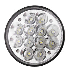 5.75" 5-3/4" 36W Crystal Round LED Headlight Sealed Beam IP68 Waterproof Replacement 4000 4040 5506 H5006 H651 / H466 Chrome (2D reflector)