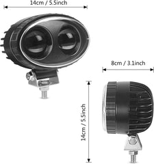 5.5" 10W CREE Blue Dot LED Forklift Safety Light Spot Light Warehouse Safe Warning Light Waterproof Heavy Duty, 12V-80V