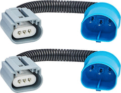 Qty 2-9004 9007 HB5 to H13 9008 Pigtail Wire Wiring Harness Adapters - Ceramic for 9007/H13 Headlight Conversion Retrofit Fits 99-04 Ford F250 F350 Super Duty Dodge RAM