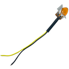 | Mini Watermelon Lights 3/4" Diameter 1-LED GLO Style| 10 Pack | Vingtage Dome Style Lens Chrome Visor Bezel IP65| Freightliner Kenworth Peterbilt Trailer Heavy Trucks