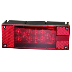 12V LED Low Profile Submersible Rectangle Trailer Light Kit, Sealed PREMIUM Waterproof Boat Trailer Stop Turn Tail License Plate Brake Running Lights 25ft 4pin Wiring Harness & Bracket