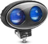 5.5" 10W CREE Blue Dot LED Forklift Safety Light Spot Light Warehouse Safe Warning Light Waterproof Heavy Duty, 12V-80V