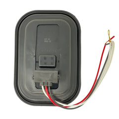 5x3 Red/White/Amber Rectangle 12 LED Stop/Turn/Tail Backup/Reverse/Signal Light Tow Truck Semi Trailer CM Flatbed Reading Postal Hitch RV Bus Grommet 3 Wire Pigtail Plug Kit