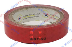 Red Reflective Tape DOT-C2 Conspiciuity Tape - COMMERCIAL ROLL - Automobile Car Truck Boat Trailer Semi (Red)