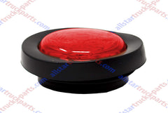 2" Amber/Red Round Trailer 7 LED Clearance Marker Lights DOT FMVSS 108 SAE P2 Reflector Lens Grommet Flush-Mount Waterproof IP67 Marker Clearance Lights for Trailer Truck