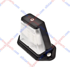 Qty 2 4"x2" Heavy Duty Surface-Mount 6 LED Trailer License Plate Lights DOT/SAE L FMVSS Certified IP67 Waterproof Rated Ultra-Durable License Tags Trailers RV Trucks Boat SUV Black Chrome Housing 12V