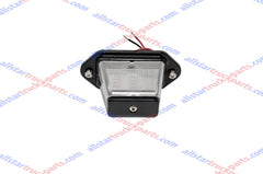 Qty 2 4"x2" Heavy Duty Surface-Mount 6 LED Trailer License Plate Lights DOT/SAE L FMVSS Certified IP67 Waterproof Rated Ultra-Durable License Tags Trailers RV Trucks Boat SUV Black Chrome Housing 12V