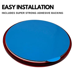 Class A 3" Round Reflector Strong Stick-on - RED/AMBER for Trailers, Trucks, Automobiles, Mail Boxes, Boats, SUV's, RV's, Industrial Applications