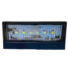 Heavy Duty 3.29"x1.6" Surface-Mount 6 LED Trailer License Plate Lights DOT/SAE Certified IP67 Waterproof Rated Ultra-Durable Tags for Trailers, RVs, Trucks & Boats - Black 10V-30V (Qty 1)