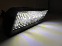 Heavy Duty 3.29"x1.6" Surface-Mount 6 LED Trailer License Plate Lights DOT/SAE Certified IP67 Waterproof Rated Ultra-Durable Tags for Trailers, RVs, Trucks & Boats - Black 10V-30V (Qty 1)