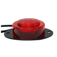 2x 2.5 Round Red 6 Led Clearance Side Marker Bumper Fender Mount Lights Kit Light 2 Screw Mount Wire Pigtail Truck Trailer Rv Waterproof 12V Sealed, 2.5 Round Led Marker Lights