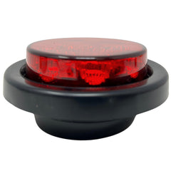 Amber/Red 2.5" Round Led Clearance Side Marker Lights Kit 13 LED Diodes Reflector Grommet Wire Pigtail Truck Utility Trailer RV UTV Tractor Flush Mount Waterproof 12V Sealed