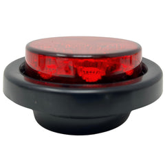Amber/Red 2.5" Round Led Clearance Side Marker Lights Kit 13 LED Diodes Reflector Grommet Wire Pigtail Truck Utility Trailer RV UTV Tractor Flush Mount Waterproof 12V Sealed
