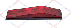 5-1/4" Angled Rectangular Stick On Reflector- 2 Pack for Trailers, Trucks, Automobiles, Mail Boxes, Boats, SUV's, RV's, Industrial Strong Adhesive DOT/SAE Approved (Red, 2)