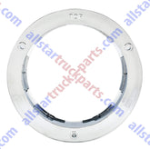 4" Round Chrome Bezels Flange Stop Turn Tail Light Covers Rings for Truck Trailer Kenworth Peterbilt