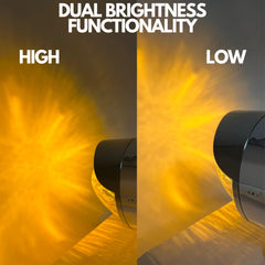 2x 18 LED Amber Chrome Single Face Auxiliary Watermelon Lights with Visor Pedestal Lights Single Face Pedestal Utility Turn Signal Marker Lights Single Stud 3.5" Round- Clear Lens