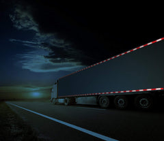 10pcs of 2"x12" Strips Conspicuity Safety Caution Warning Tape DOT-C2 Approved Reflective Truck Trailer Red/White Adhesive Sticker